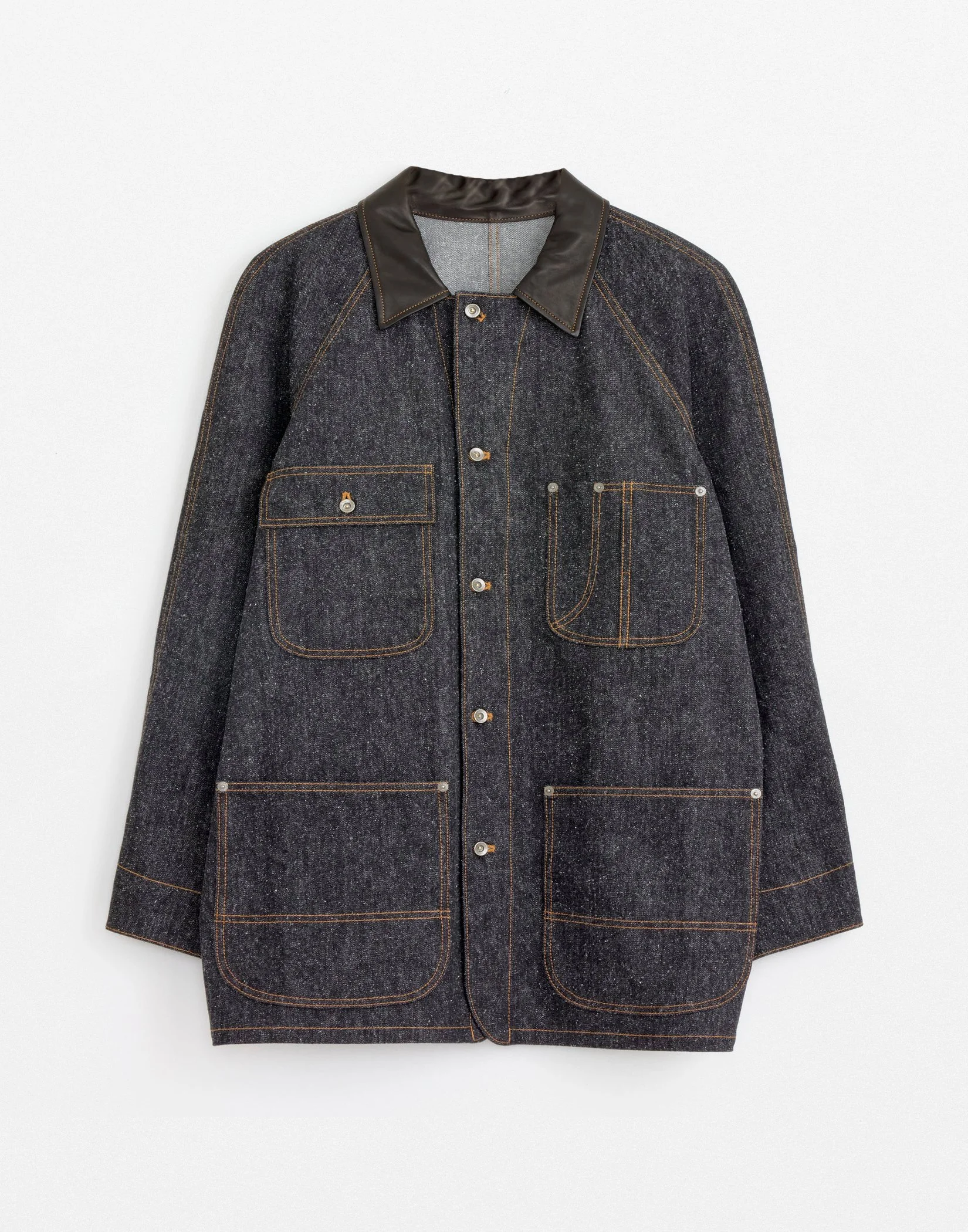 Studio Nicholson - Lazar Denim Jacket (Ivory) — EQUIPMENT